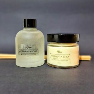 Kit Difusor e Vela aromática | Pimenta Rosa